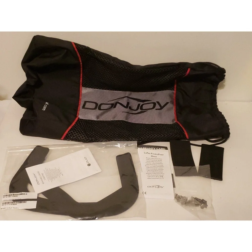 Donjoy‎ Mesh Bag With Miscellaneous Strap Pads Fourcepoint Hidge No Brace